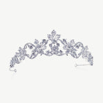 Silver Bridal Tiara Crystal Embellished, Adelle By Ivory & Co.