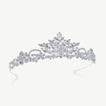 Silver Bridal Tiara Crystal Embellished, Stephanie By Ivory & Co.