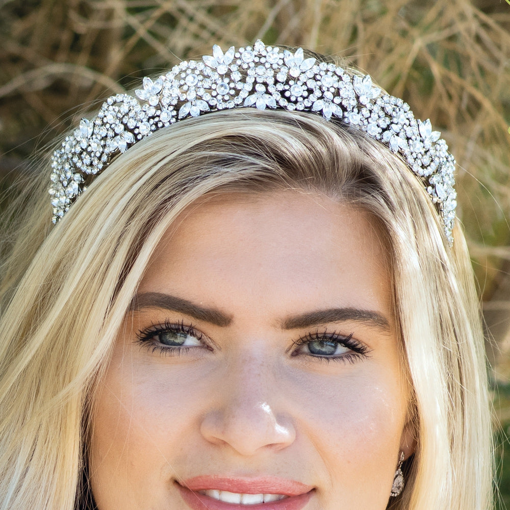 Austrian Crystal Wedding Tiara By ivory & Co, Octavia