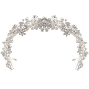 Bridal Headband with Pearls & Crystals, Wedding Headpiece 9562***SALE***