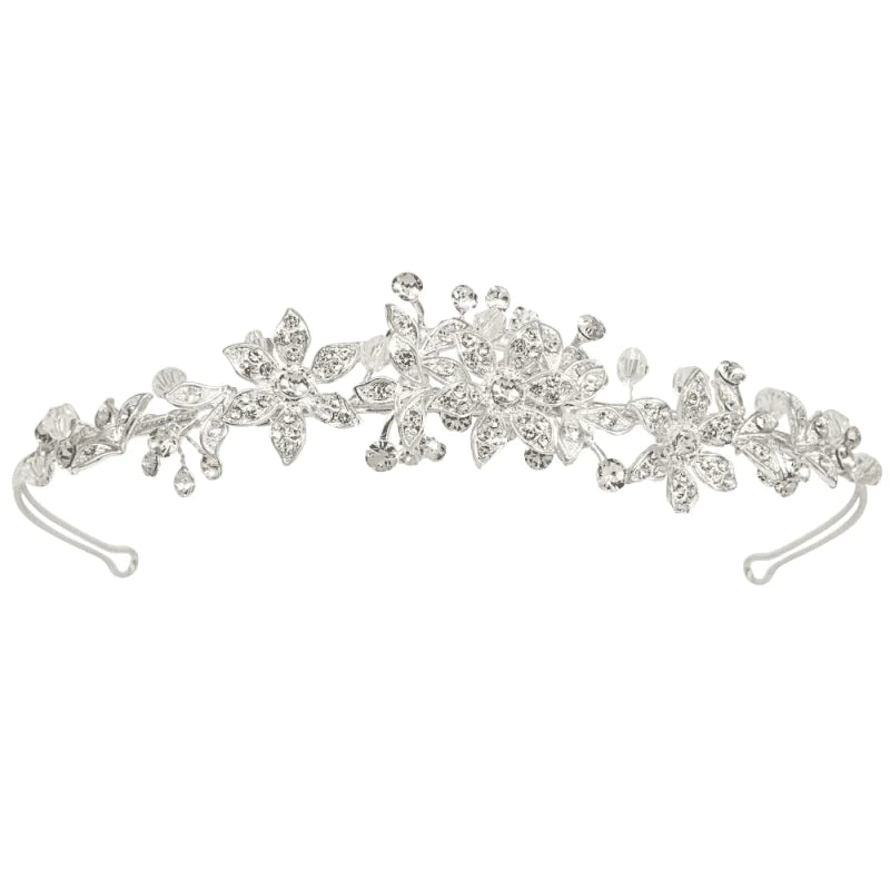 Crystal Bridal Headband, Silver 7697 SALE