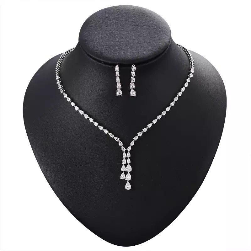 Crystal Bridal Jewellery Set, Necklace & Earring A9549