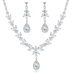 Crystal Bridal Necklace & Earring Jewellery Set, A9726