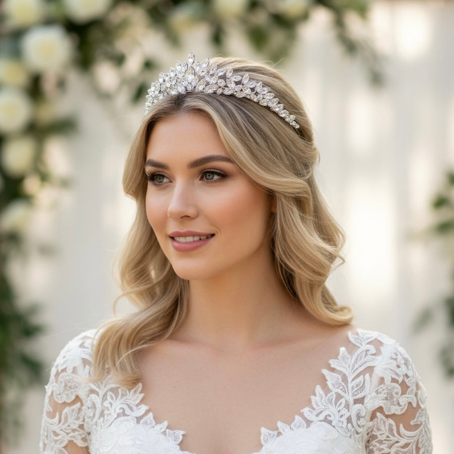 Crystal Bridal Tiara – Elegant Wedding Headpiece for Bride