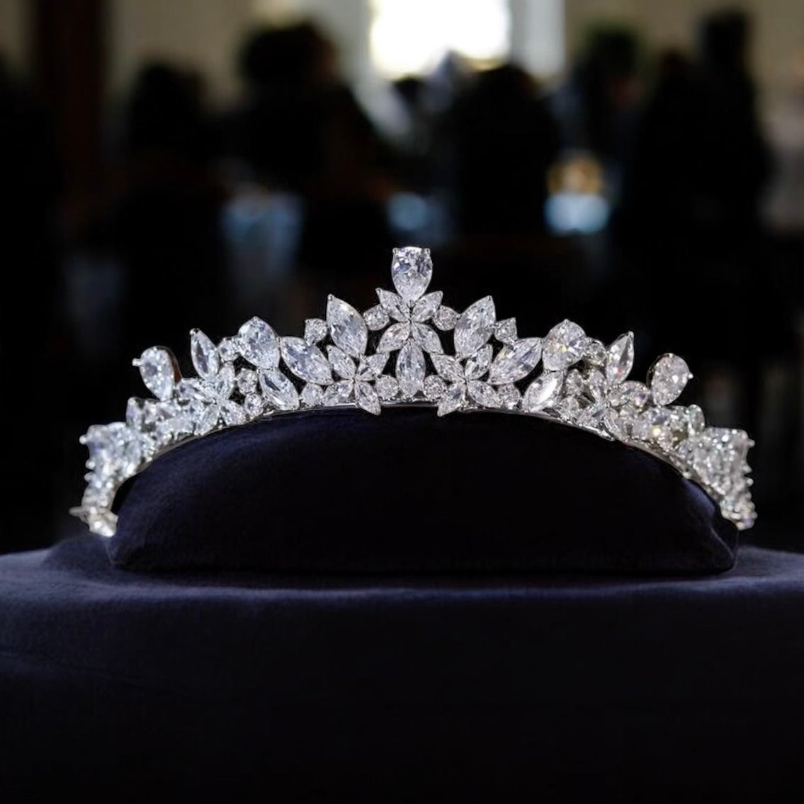 Silver Crystal Wedding Tiara