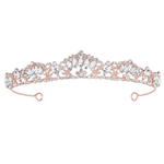 Crystal Bridal Tiara, Rose Gold or Silver Wedding Headpiece 9278, 9266