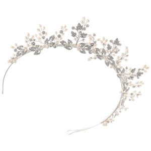 Crystal Bridal Tiara, Silver Wedding Headpiece 9561