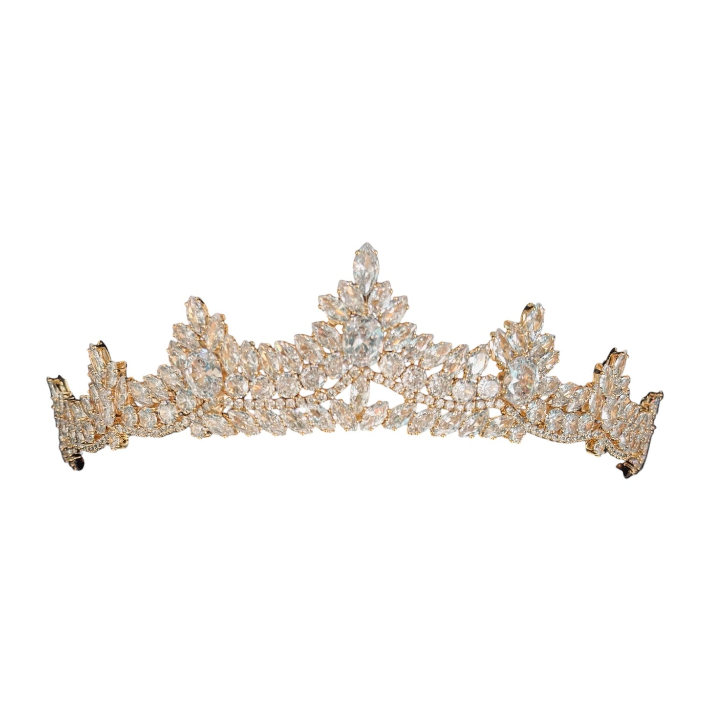 Gold Crystal Bridal Tiara