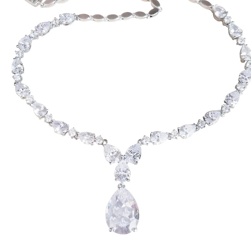 Crystal Necklace & Earring Set, Bridal Jewellery Set, A9723