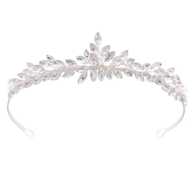 Dainty Crystal Tiara in Silver, Bridesmaids Tiara 9941 - Topknot Tiaras & Veils