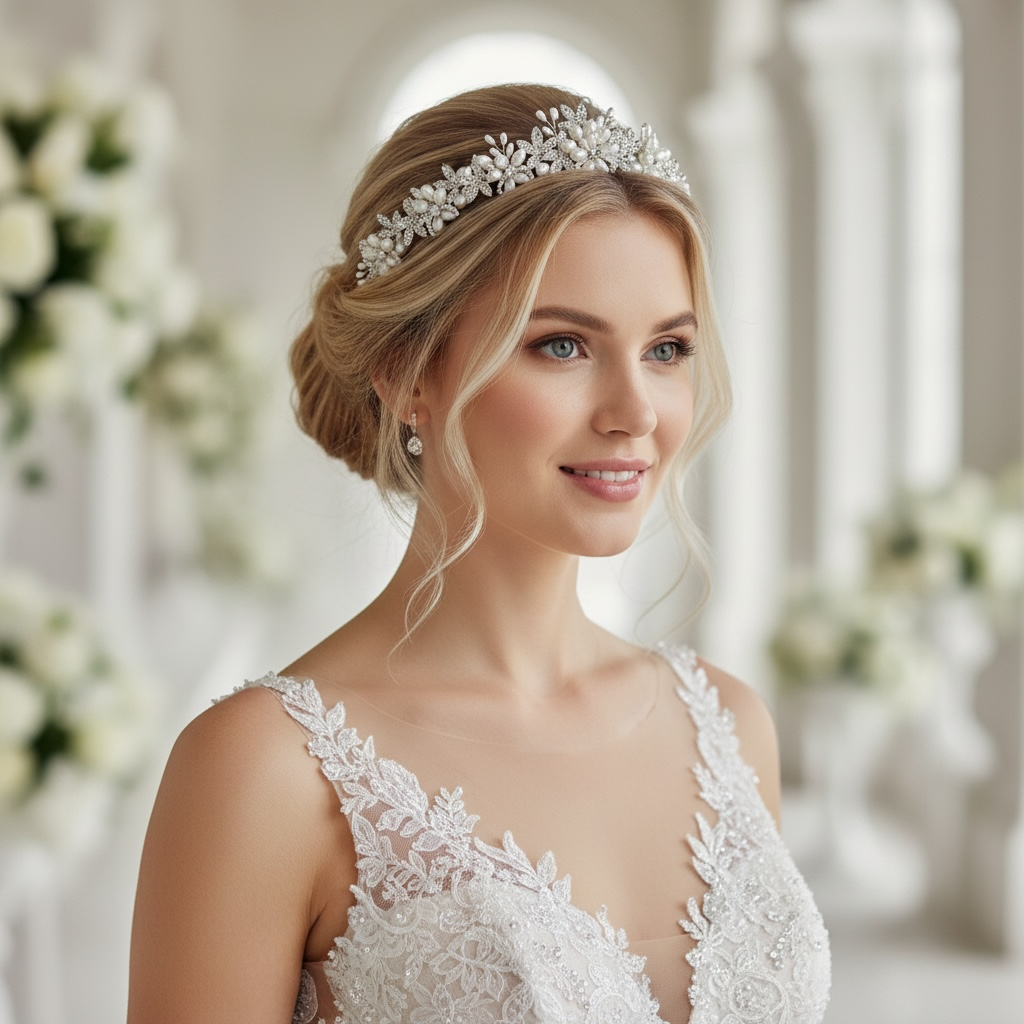 Freshwater Pearl Wedding Tiara