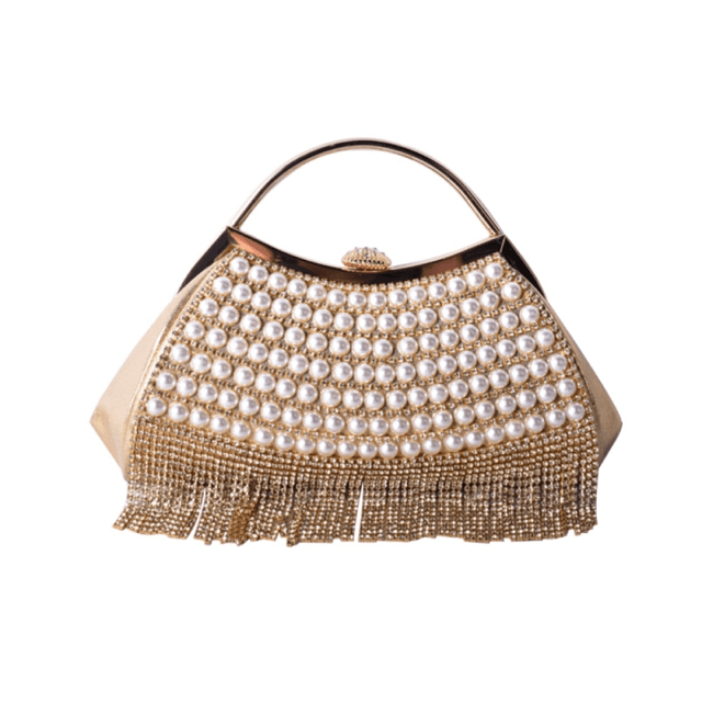 
            
                Load image into Gallery viewer, Gatsby Diamanté and Pearl Clutch Bag 3037/38/41
            
        