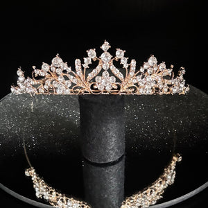 Gold Crystal Wedding Tiara, Brides and Bridesmaids, 9938