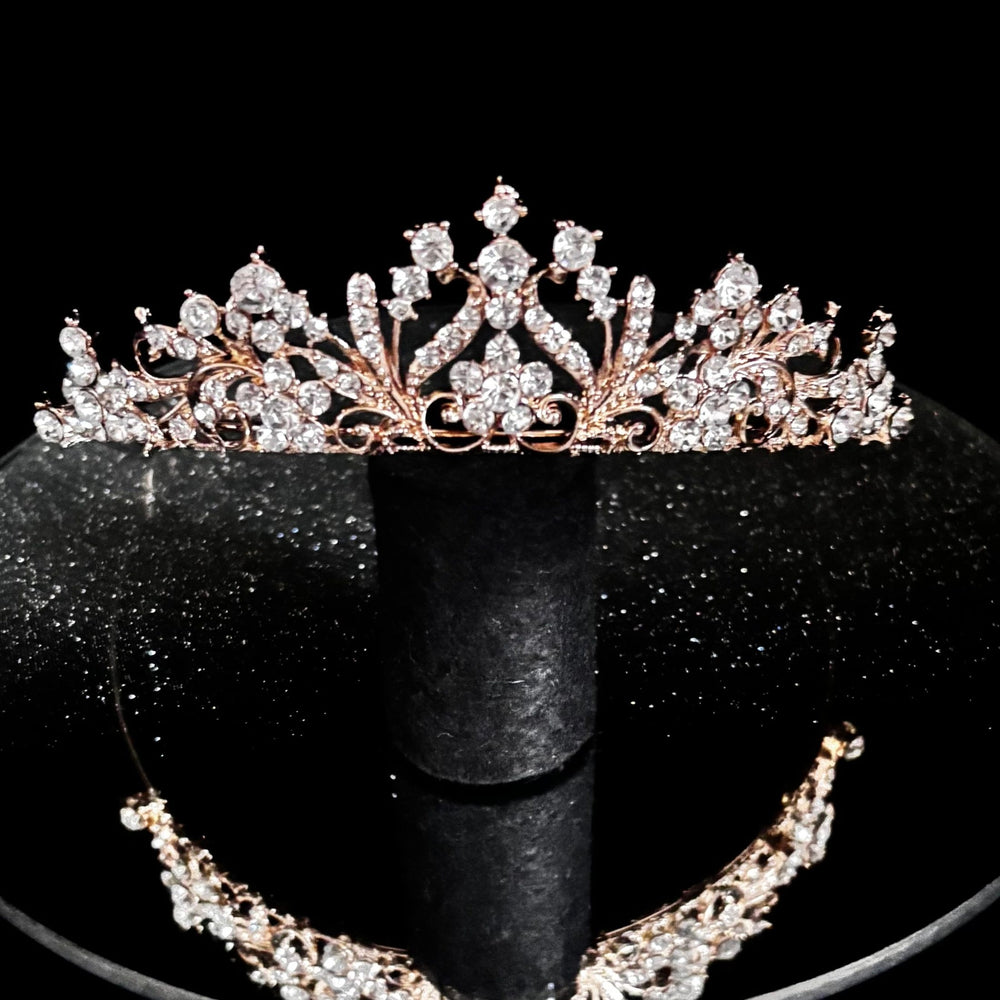 Gold Crystal Wedding Tiara, Brides and Bridesmaids, 9938