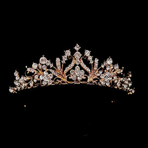 Gold Crystal Wedding Tiara, Brides and Bridesmaids, 9938