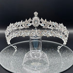 Silver Crystal Wedding Tiara, Bridal Headpiece, TT1018