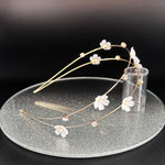 Flower Girl Headband, Bridesmaids Floral Hairband with Diamantés TT1050