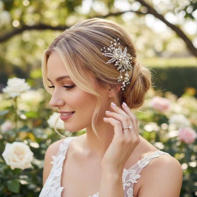 Ophelia Luxe Crystal Bridal Hair Comb