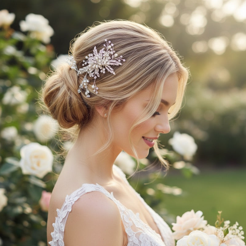 Ophelia Luxe Crystal Bridal Hair Comb