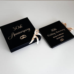 Personalised 50th Anniversary Scrapbook, Golden Wedding Anniversary, Photo Album
