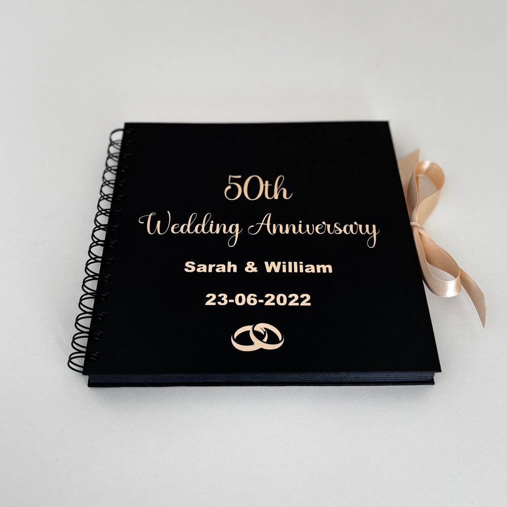 Personalised 50th Anniversary Scrapbook, Golden Wedding Anniversary, Photo Album