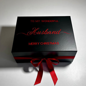 Personalised Gift Box, Christmas Hamper Box, Gift Box For Husband, Wife