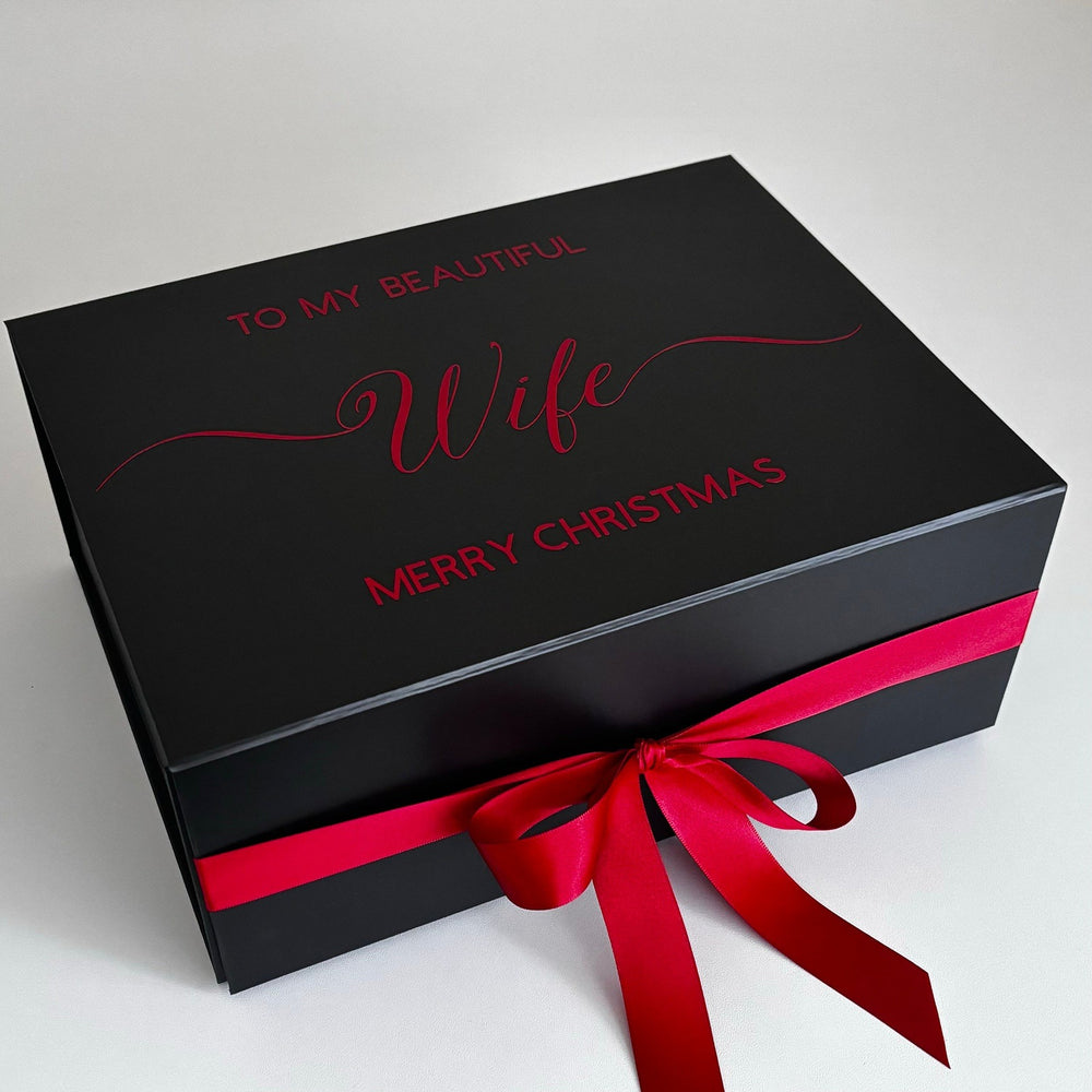 Personalised Gift Box, Christmas Hamper Box, Gift Box For Wife, Husband