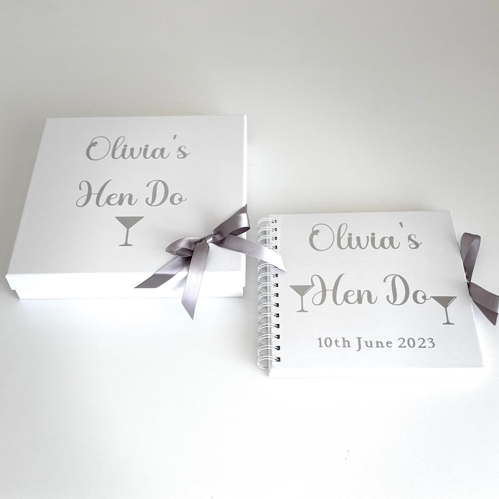 
            
                Load image into Gallery viewer, Personalised Hen Do Scrapbook, Gift Box, Hen Party
            
        