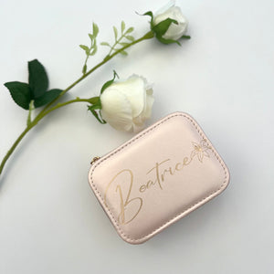 
            
                Load image into Gallery viewer, Personalised Jewellery Box, Bridesmaids Gift with Birth Month Flower - PER10
            
        