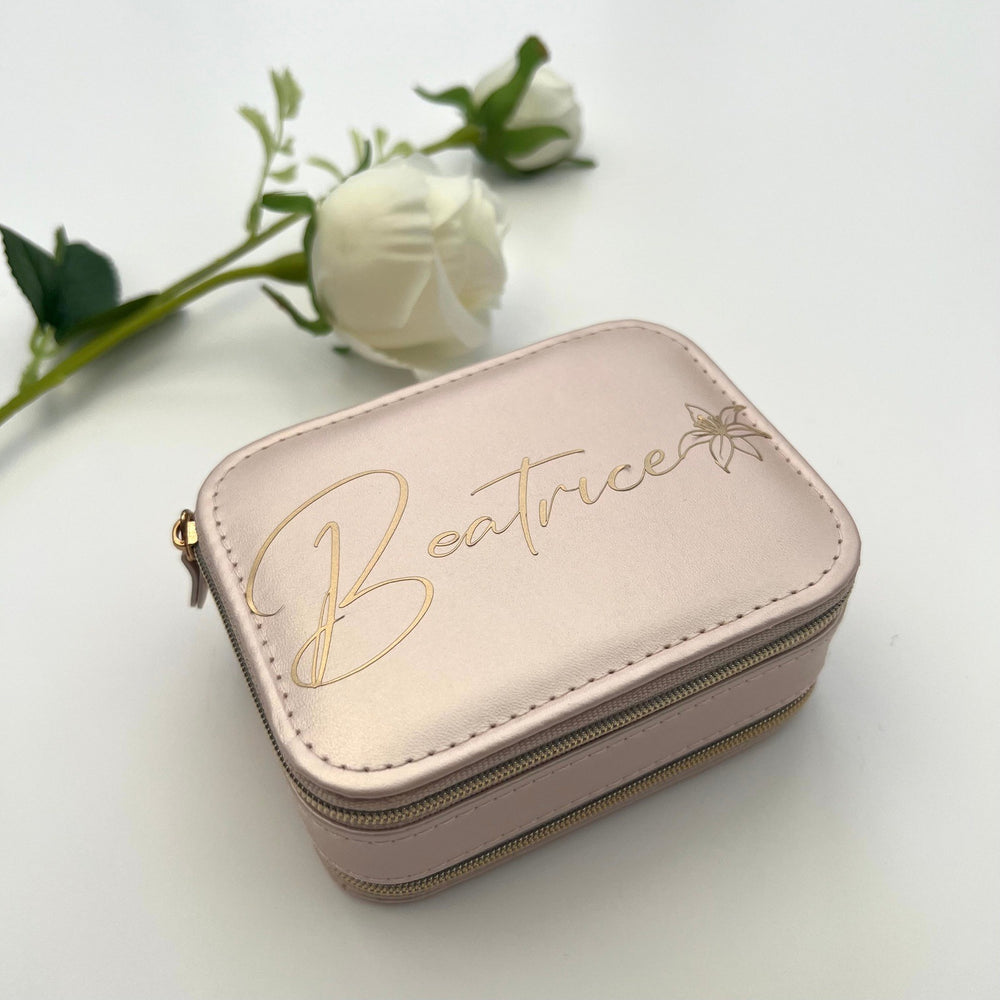 Personalised Jewellery Box, Bridesmaids Gift with Birth Month Flower - PER10