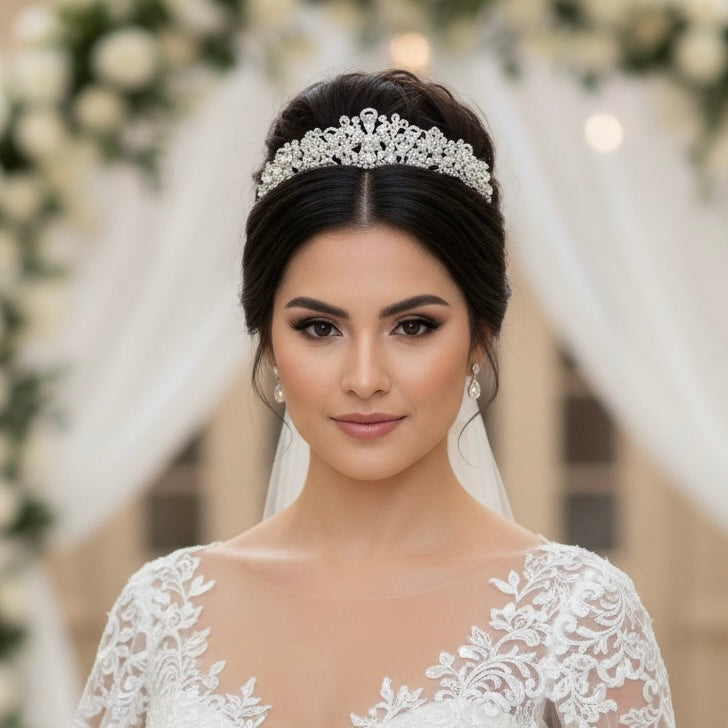 Crystal Bridal Tiara – Vintage Style Wedding Headpiece for Bride