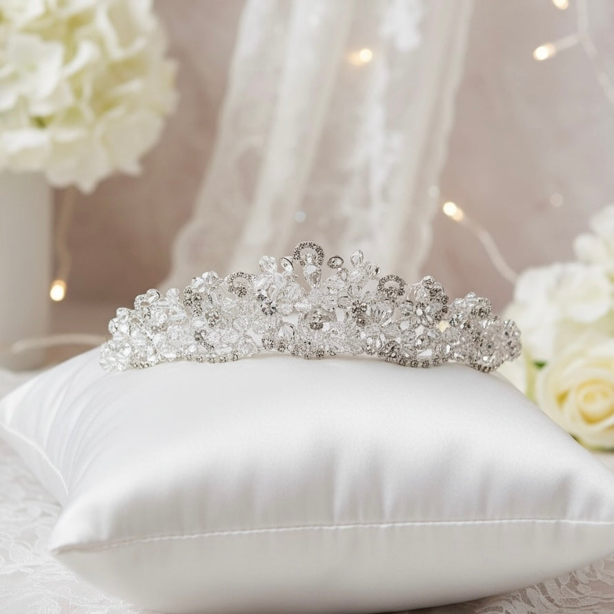 Crystal Bridal Tiara – Vintage Style Wedding Headpiece for Bride