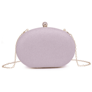 Pink Shimmering Crystal Clutch Bag, 9370
