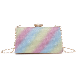 Rainbow Crystal Clutch Bag, Starlet Glam 9371