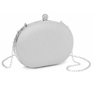 
            
                Load image into Gallery viewer, Shimmering Crystal Clutch Bag, Pink, Gold or Silver
            
        