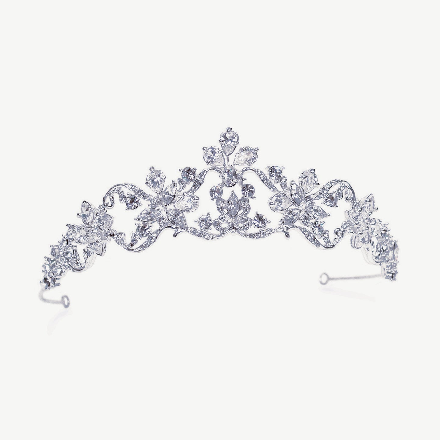 Silver Bridal Tiara Crystal Embellished, Adelle By Ivory & Co ***SALE***