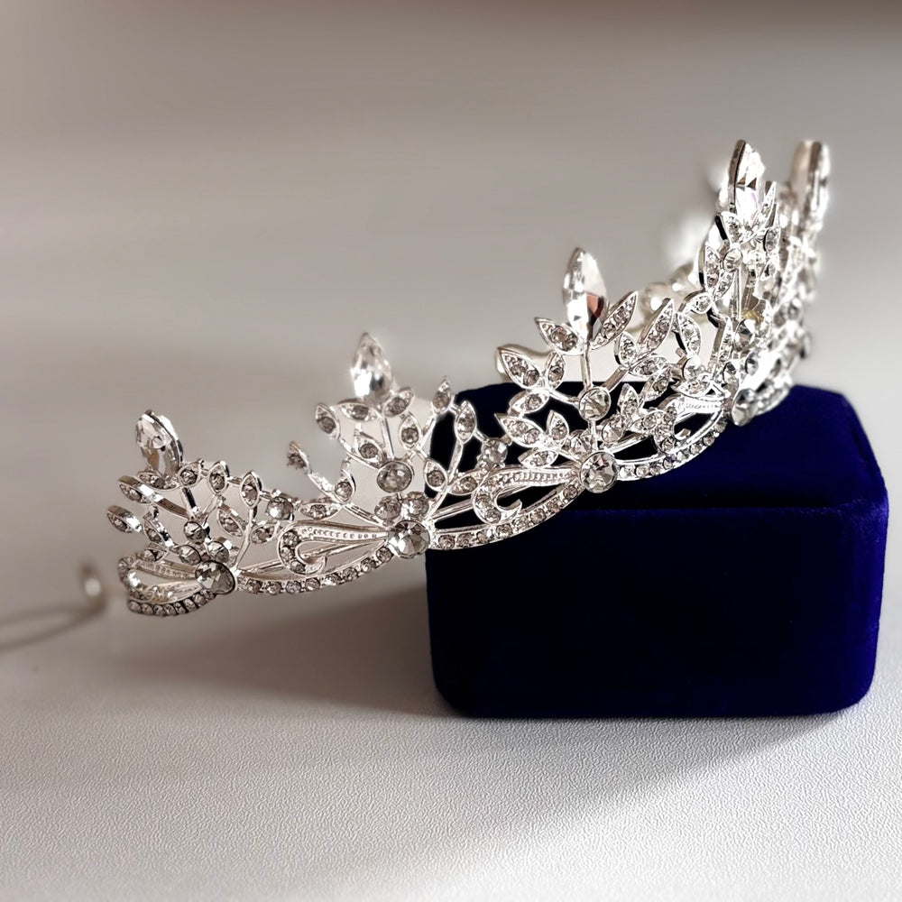 Silver Crystal Wedding Tiara, Brides and Bridesmaids, 9935