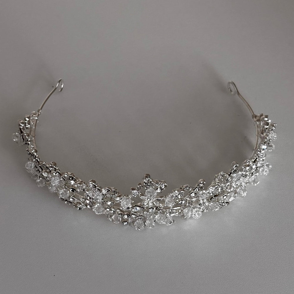 Silver Crystal Wedding Tiara, Brides and Bridesmaids, TT1000