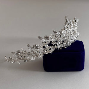 Silver Crystal Wedding Tiara, Brides and Bridesmaids, TT1000