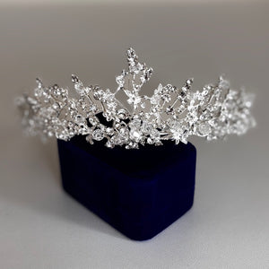 Silver Crystal Wedding Tiara, Brides and Bridesmaids, TT1000