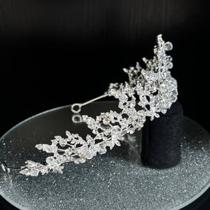 Silver Crystal Wedding Tiara, Brides and Bridesmaids, TT1000