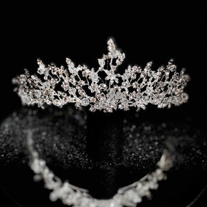 Silver Crystal Wedding Tiara, Brides and Bridesmaids, TT1000