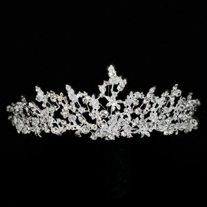 Silver Crystal Wedding Tiara, Brides and Bridesmaids, TT1000