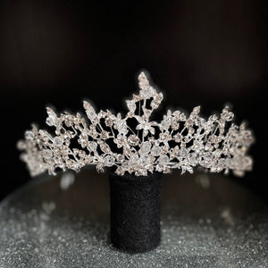 Silver Crystal Wedding Tiara, Brides and Bridesmaids, TT1000