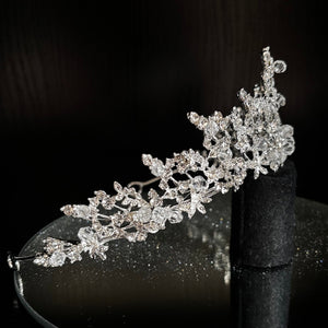 Silver Crystal Wedding Tiara, Brides and Bridesmaids, TT1000