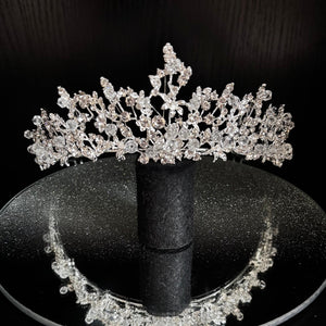 Silver Crystal Wedding Tiara, Brides and Bridesmaids, TT1000