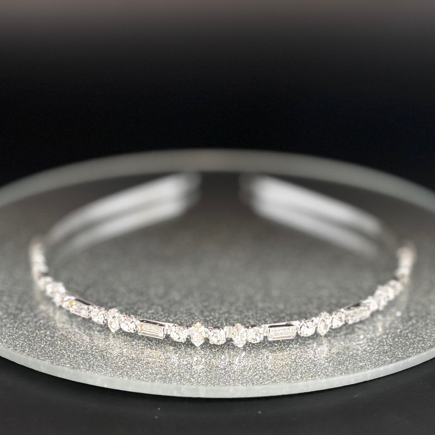 Silver Headband with Crystals, Bridesmaids & Flower Girls Headdress, TT1044 - Topknot Tiaras & Veils