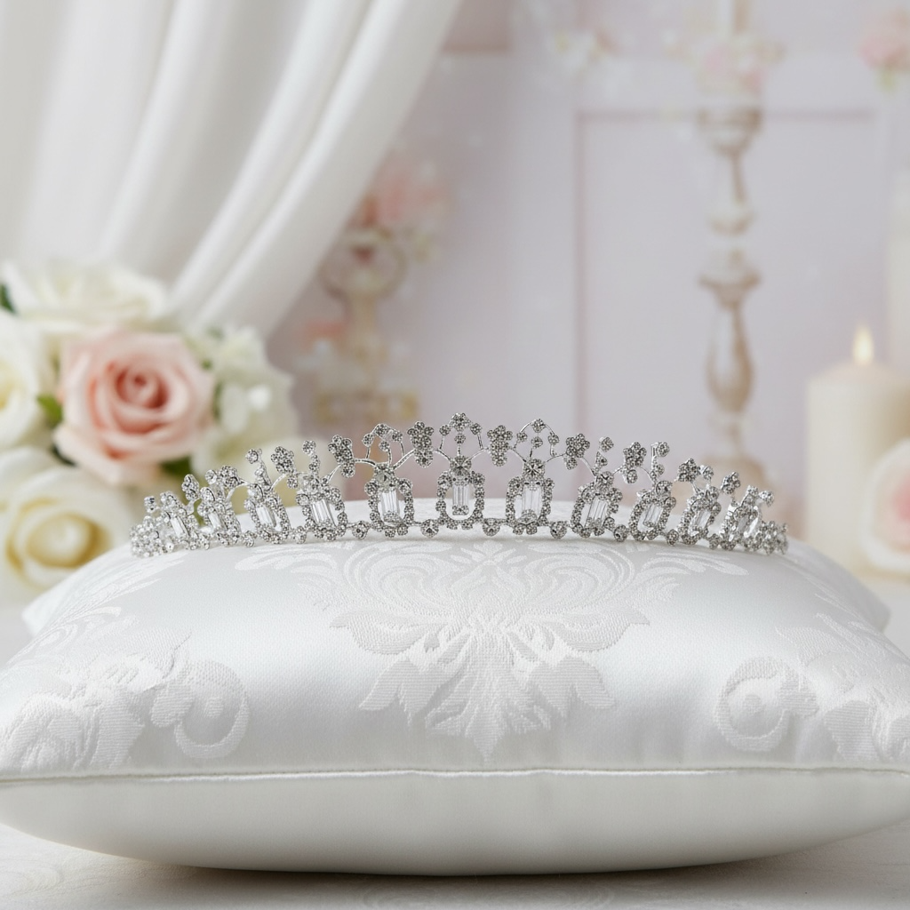Wedding Tiara with diamantés and crystals