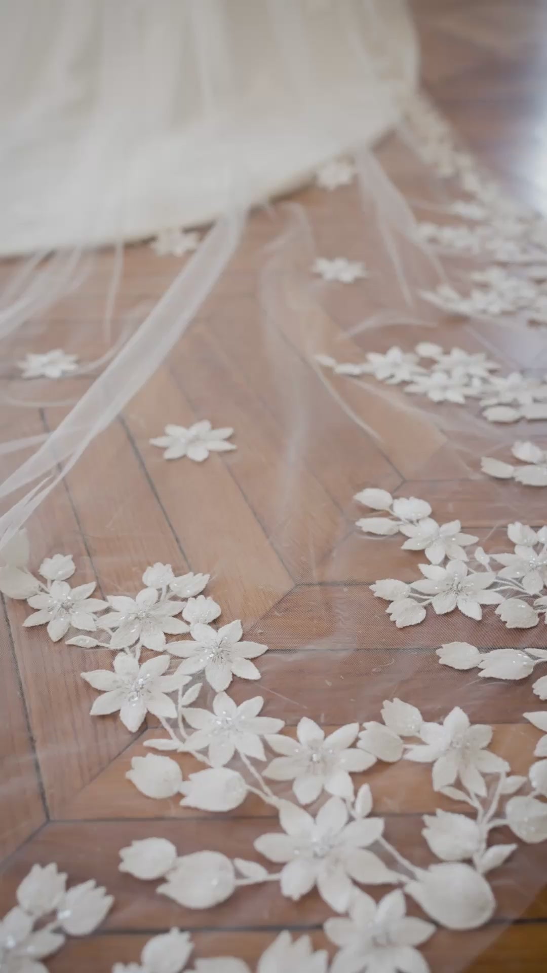 Lace Edge Cathedral Wedding Veil