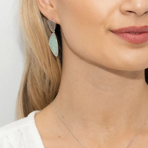 Amazonite and Labradorite Gemstone Earrings, Prime Time